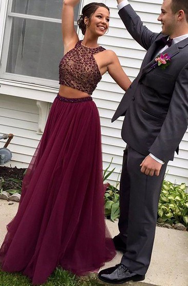 2019 2 piece prom dresses